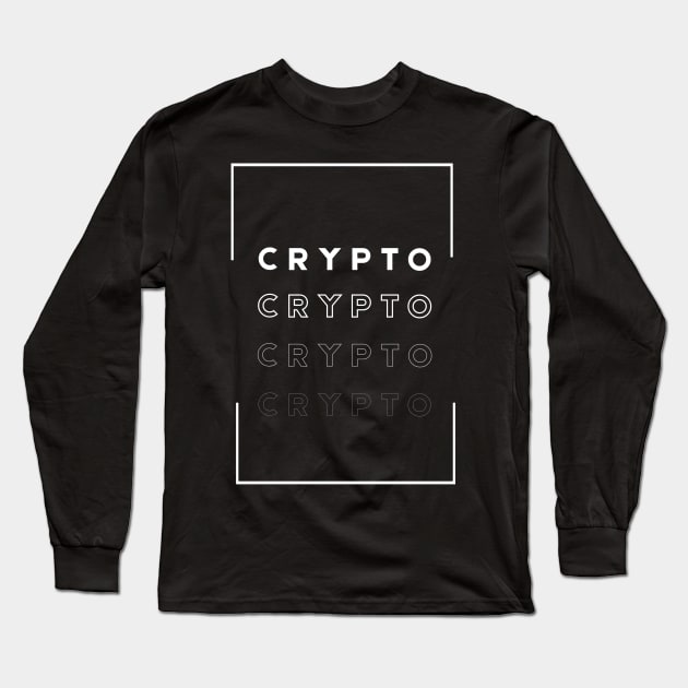Crypto Long Sleeve T-Shirt by RedSparkle 